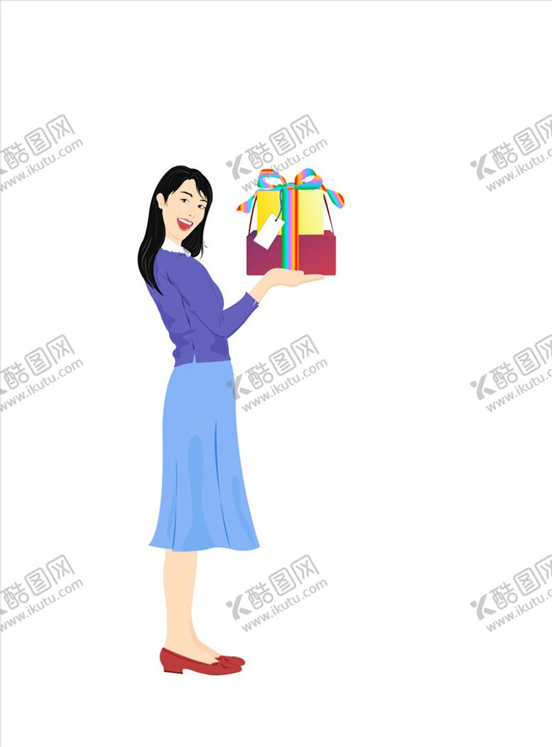 编号：95515510271709144252【酷图网】源文件下载-卡通女人
