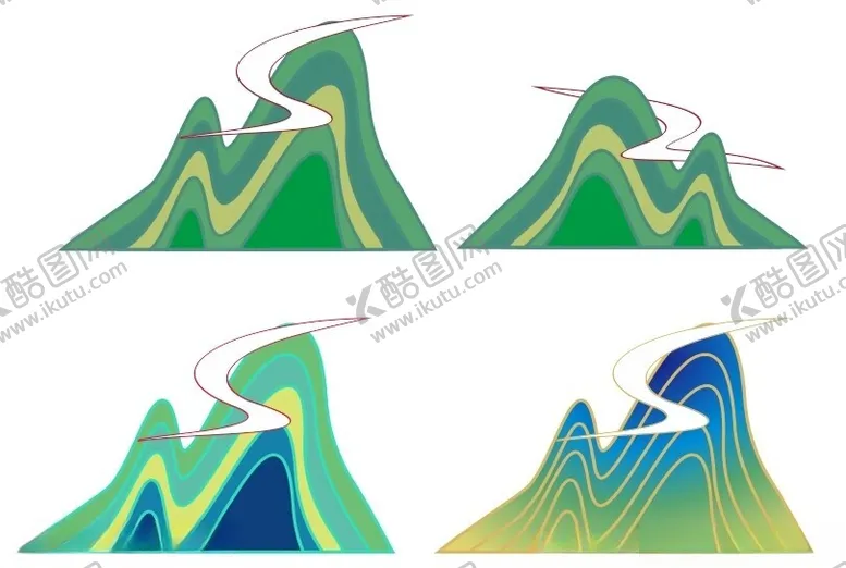 编号：49158702061735061046【酷图网】源文件下载-矢量国风山