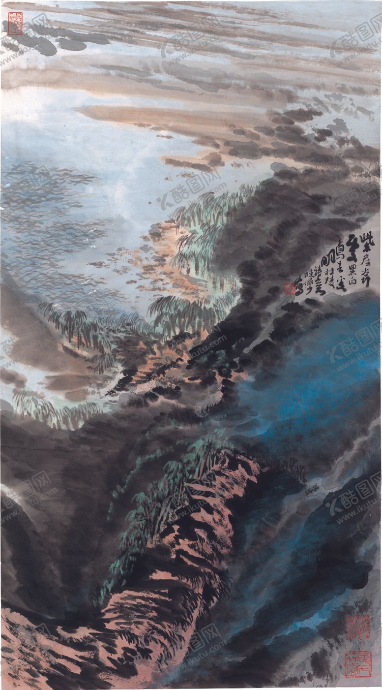 编号：31601805111321225440【酷图网】源文件下载-水墨山水国画