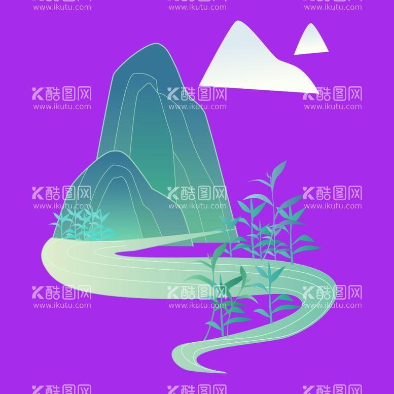 编号：30284711230510247653【酷图网】源文件下载-国潮古风山水