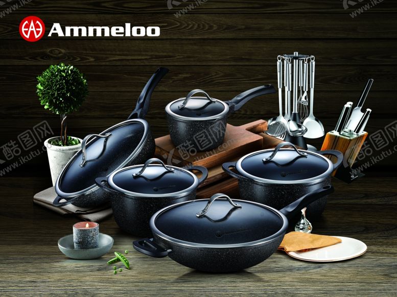 编号：82825509271137554722【酷图网】源文件下载-实木背景厨具