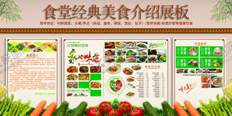 编号：94518909220612498958【酷图网】源文件下载-食堂文化美食公益宣传海报素材