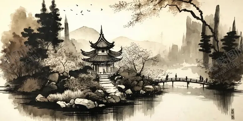 编号：29640011260158578012【酷图网】源文件下载-寺观园林