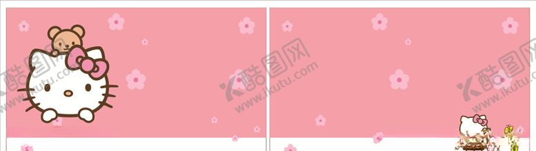 编号：68662810250042571173【酷图网】源文件下载-可爱凯特猫KT猫名片背景