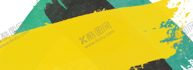 编号：63629305190831505052【酷图网】源文件下载-撞色风黄绿潮流油墨宣传图