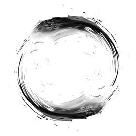 端午水墨风格圆圈圆框