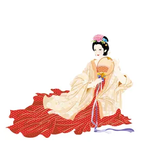 古代女子风手绘美端庄妩媚美人