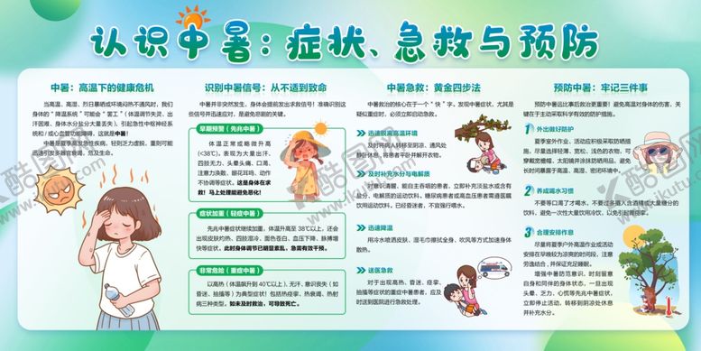 编号：35006909270125124543【酷图网】源文件下载-中暑宣传栏