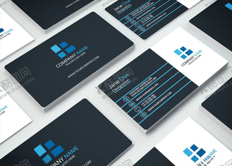 编号：29549309252219214708【酷图网】源文件下载-矢量名片模板