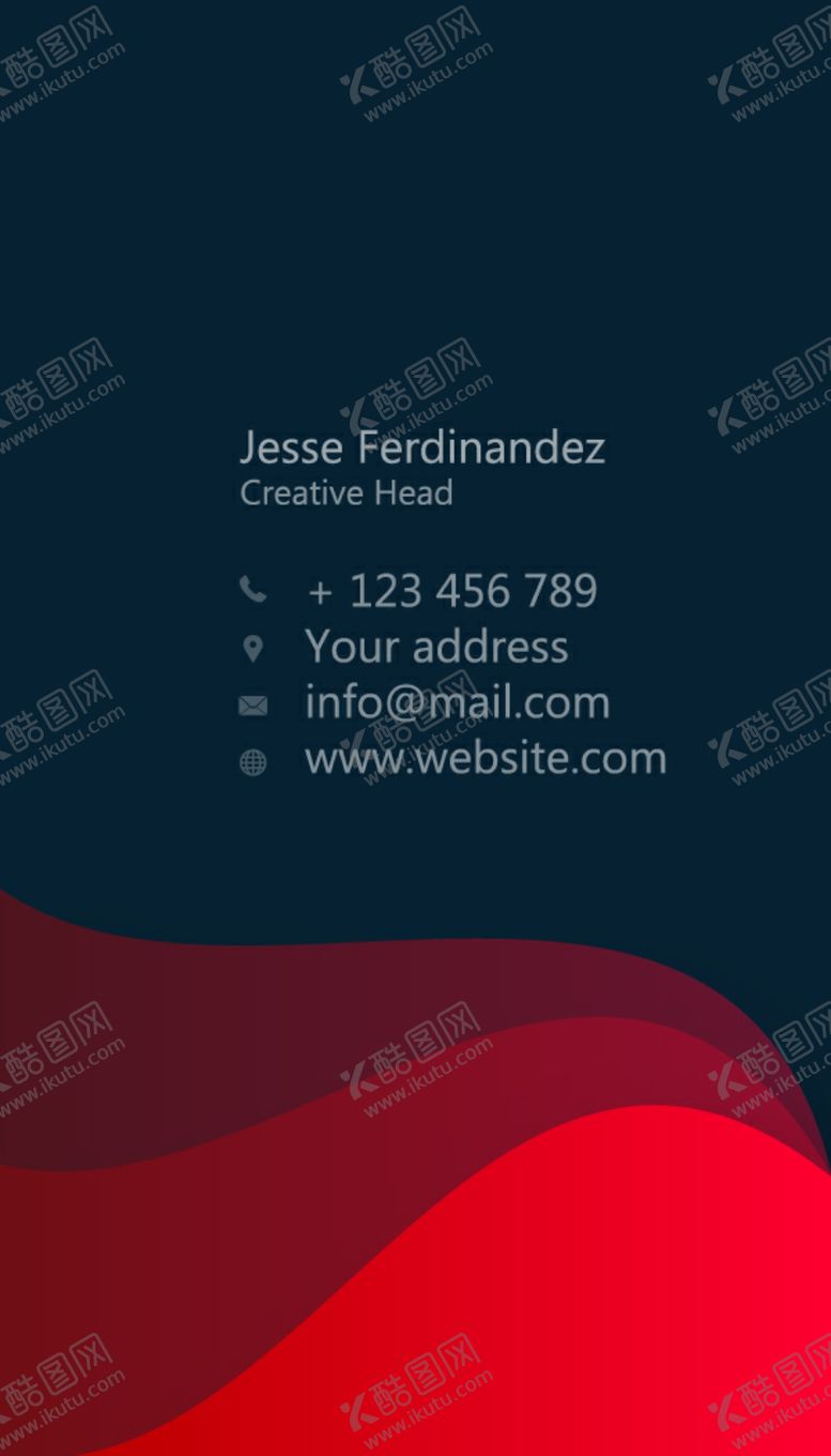 编号：52477409282231568840【酷图网】源文件下载-高端名片