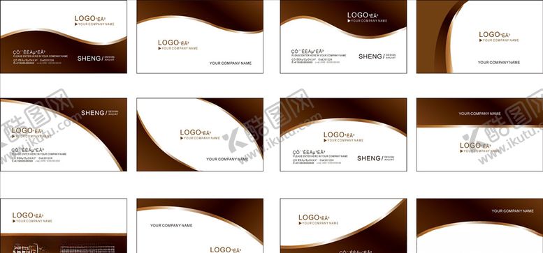 编号：47526610281717117426【酷图网】源文件下载-棕色名片