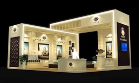 展览3D模型二面开口图片体博会