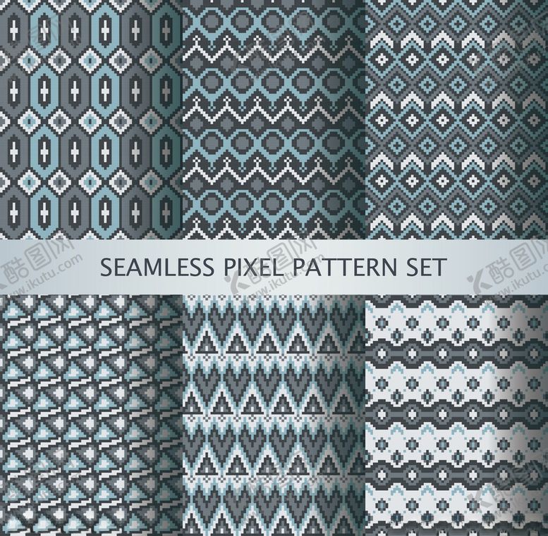 编号：34482011021934573106【酷图网】源文件下载-几何波点无缝图案集合