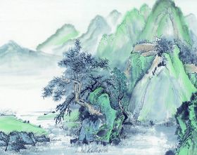 山水画 水墨山水  国画图片