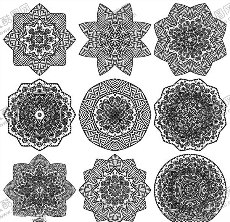 编号：30261810131633176835【酷图网】源文件下载-古典花纹底纹