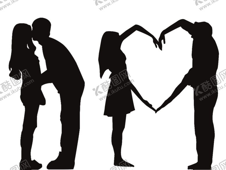 编号：88522310070330392317【酷图网】源文件下载-情侣剪影