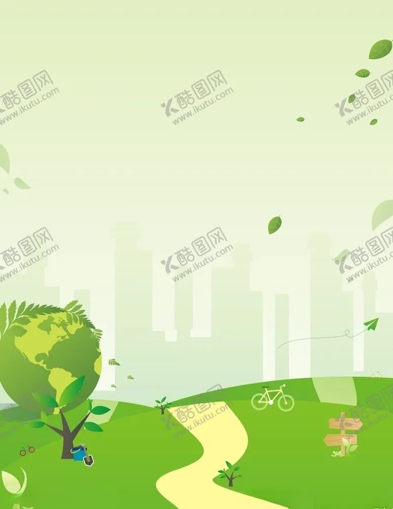 编号：93332206171004276160【酷图网】源文件下载-儿童绿色清新画框海报背