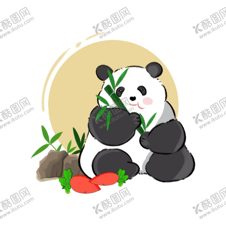 编号：31113211230704522474【酷图网】源文件下载-竹子与大猫