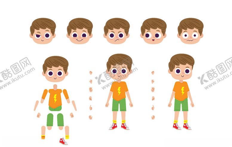 编号：49260510130631532722【酷图网】源文件下载-人物动作拆分