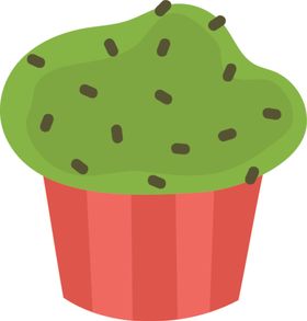 抹茶甜矢量图卡通绿色点