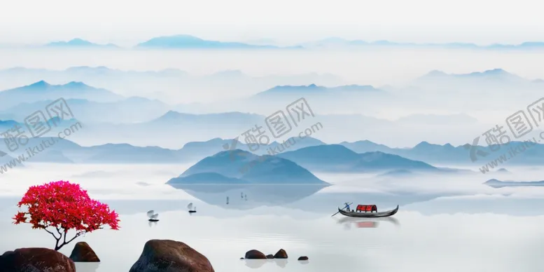 编号：80935001200358482224【酷图网】源文件下载-水墨山水