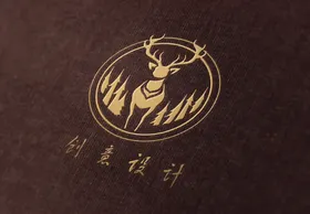 LOGO效果图样机图片牛皮纸纺织提案品牌展示