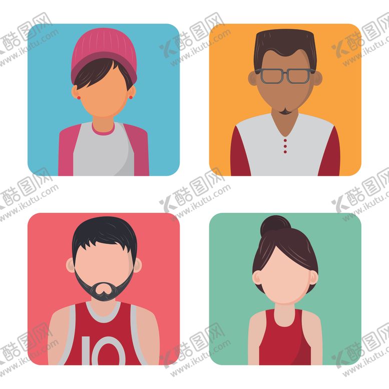 编号：70056009161716304249【酷图网】源文件下载-头像图库