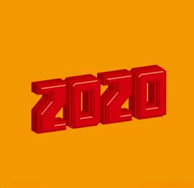 2020立体字
