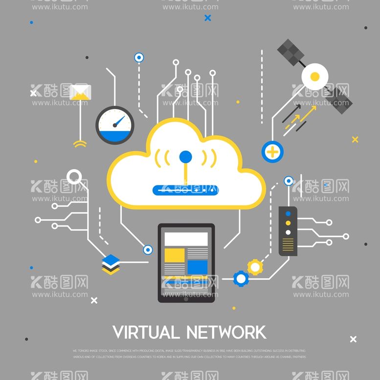 编号：43788911132115259197【酷图网】源文件下载-电子网络科技插画 