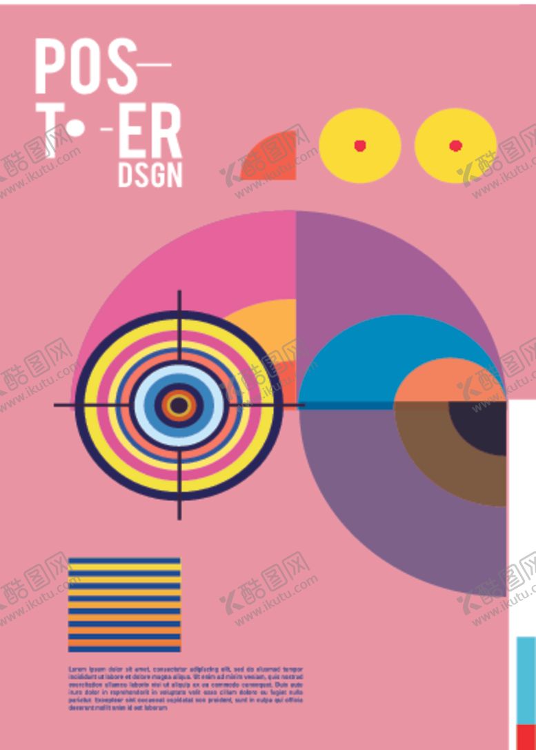 编号：75270910300331092576【酷图网】源文件下载-几何拼接创意海报图案