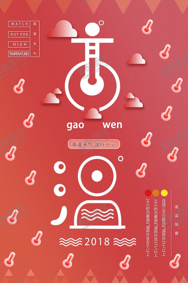 编号：37963906171921595952【酷图网】源文件下载-高温预警