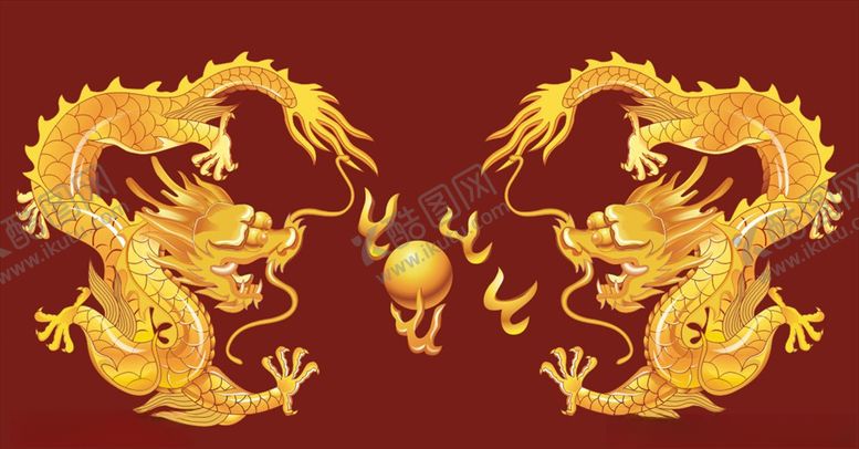 编号：98148709200128186206【酷图网】源文件下载-矢量双龙戏珠