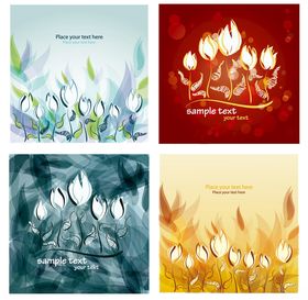 花卉插画图案设计集合