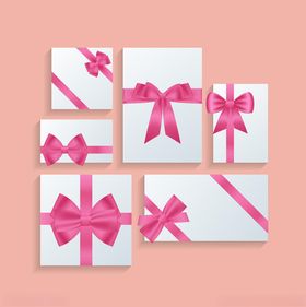 粉色蝴蝶结精美礼品盒