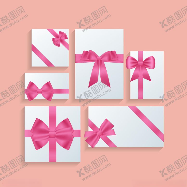 编号：27121004011641464358【酷图网】源文件下载-粉色蝴蝶结精美礼品盒