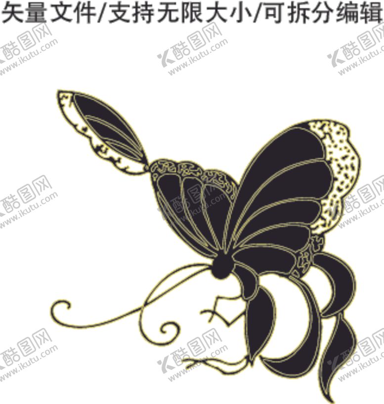 编号：18482905121628545640【酷图网】源文件下载-蝴蝶矢量图