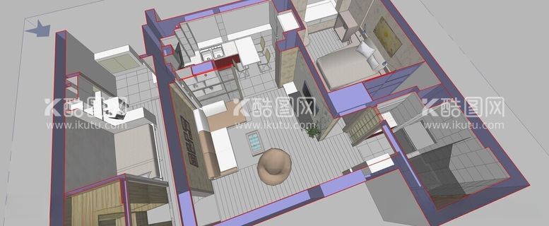 编号：30164012160752347304【酷图网】源文件下载-现代室内设计模型