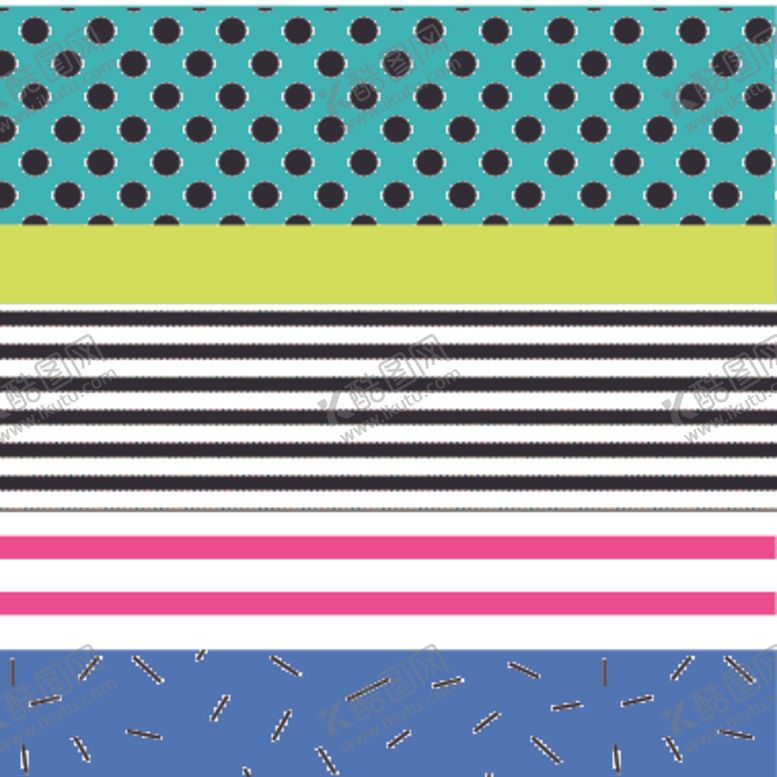 编号：43921709280026123634【酷图网】源文件下载-复古创意拼接图案