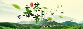 电商春茶节新品上市促销海报