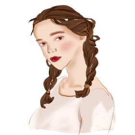 手绘美女