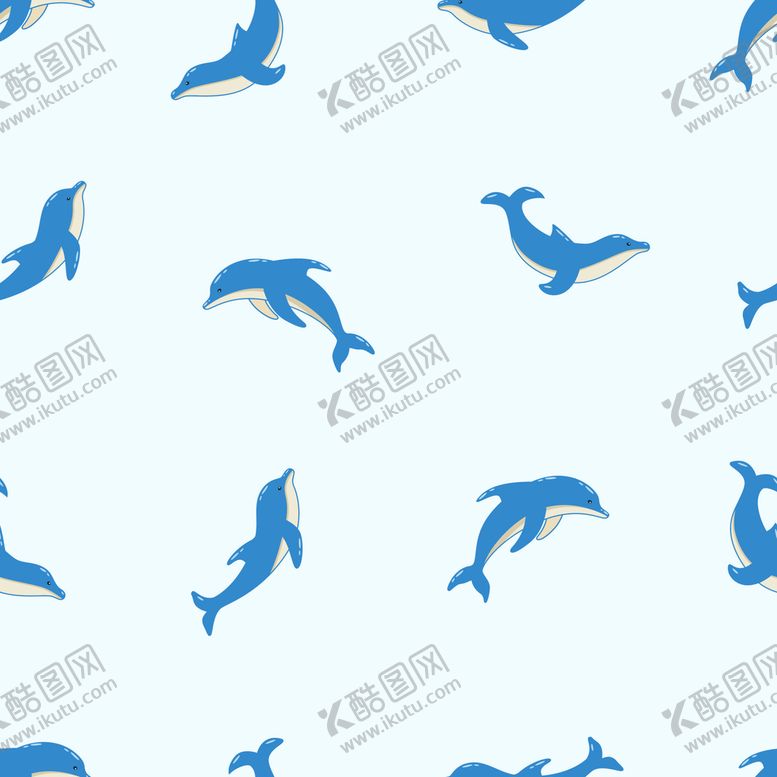 编号：37164809260829063845【酷图网】源文件下载-海豚图案