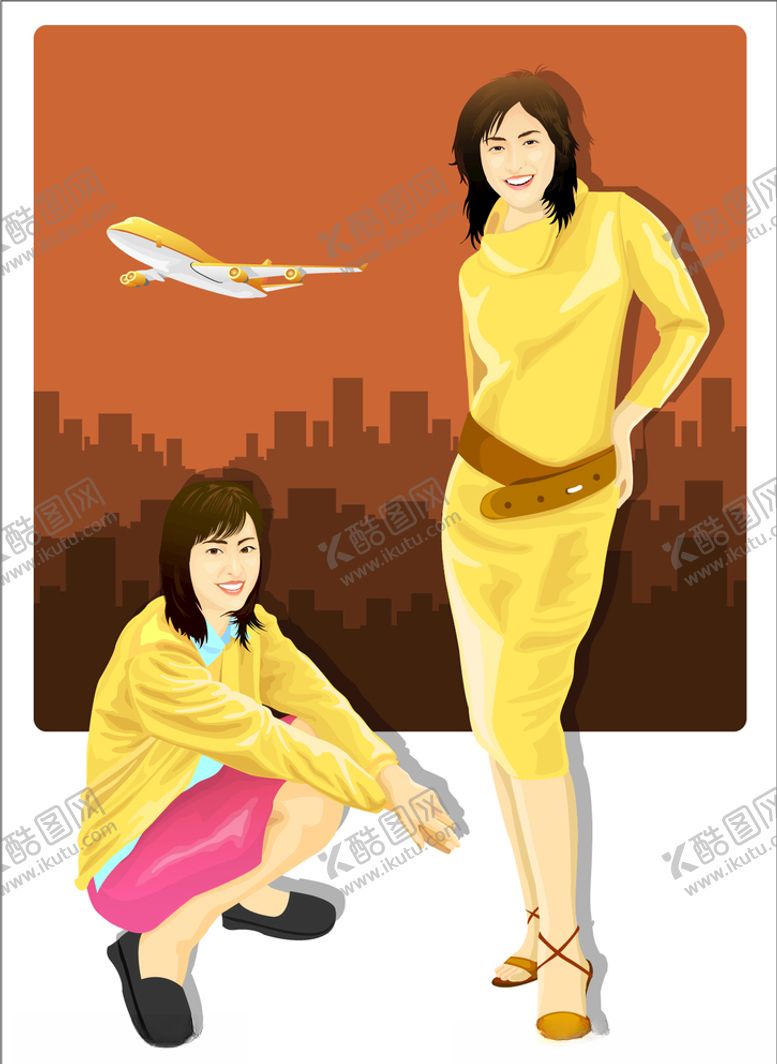 编号：10470210272041507428【酷图网】源文件下载-人物插画