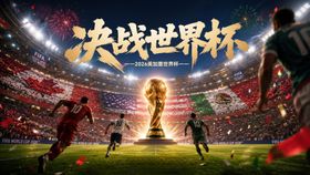 心向大力神奔赴2026世界杯背景主视