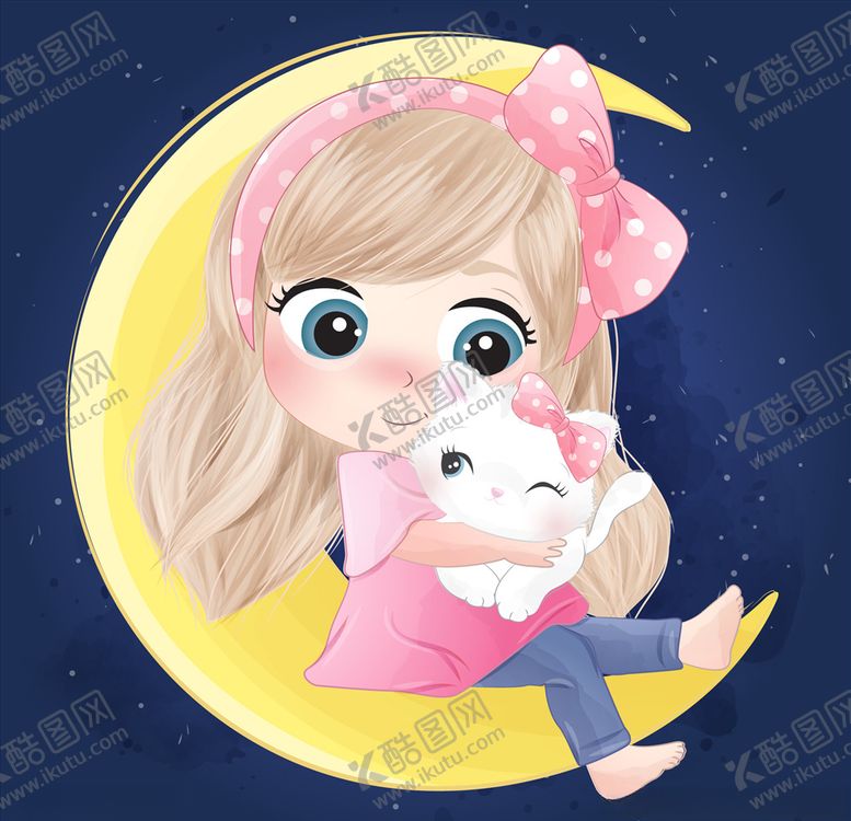编号：30709207050106415683【酷图网】源文件下载-卡通小女孩
