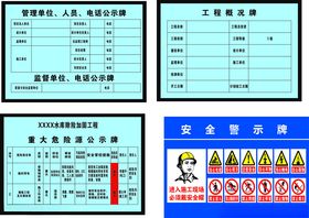 水库公示牌重大危险源工程概