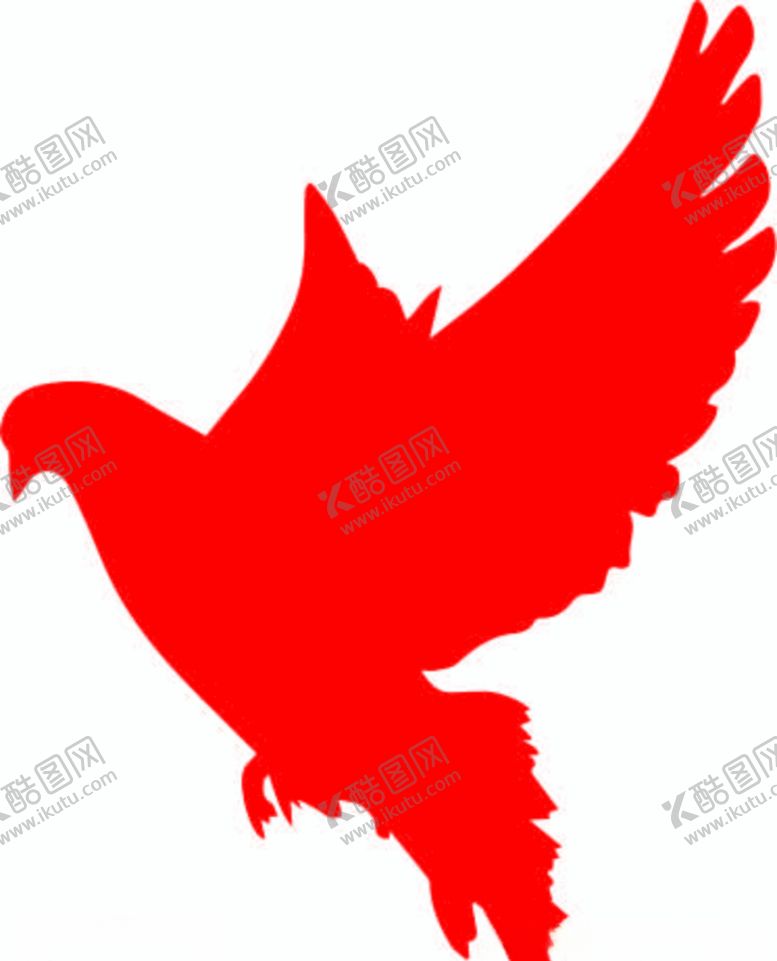 编号：40335107041459334386【酷图网】源文件下载-鸽子剪影矢量图