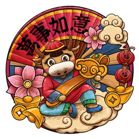 卡通牛形象