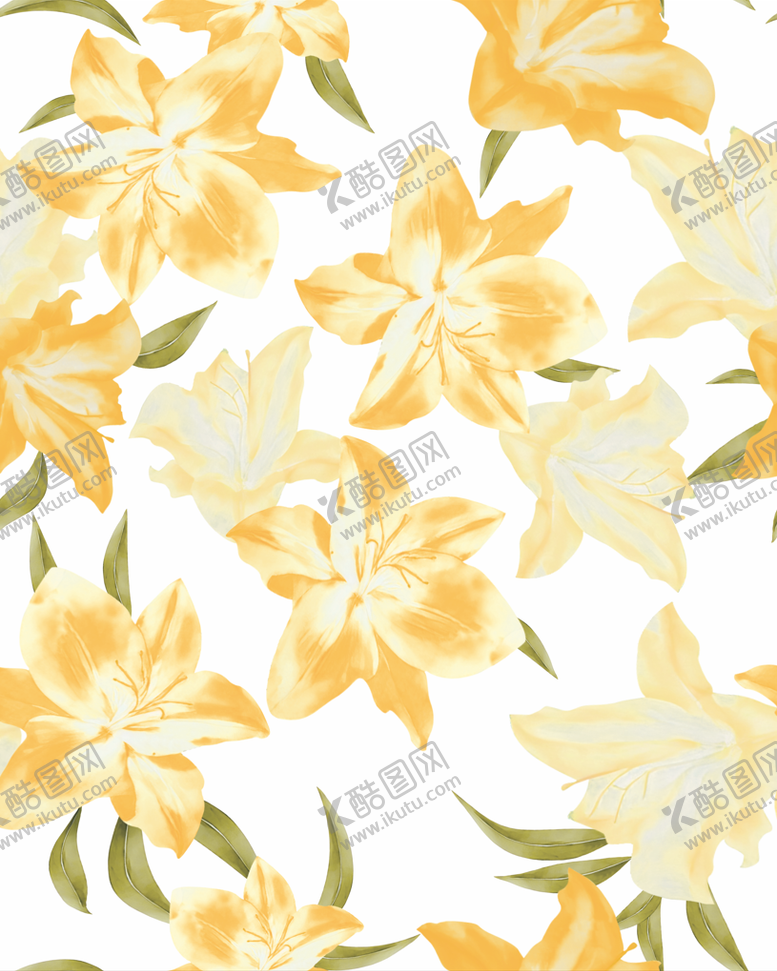编号：92919109112152195875【酷图网】源文件下载-红百合花-黄