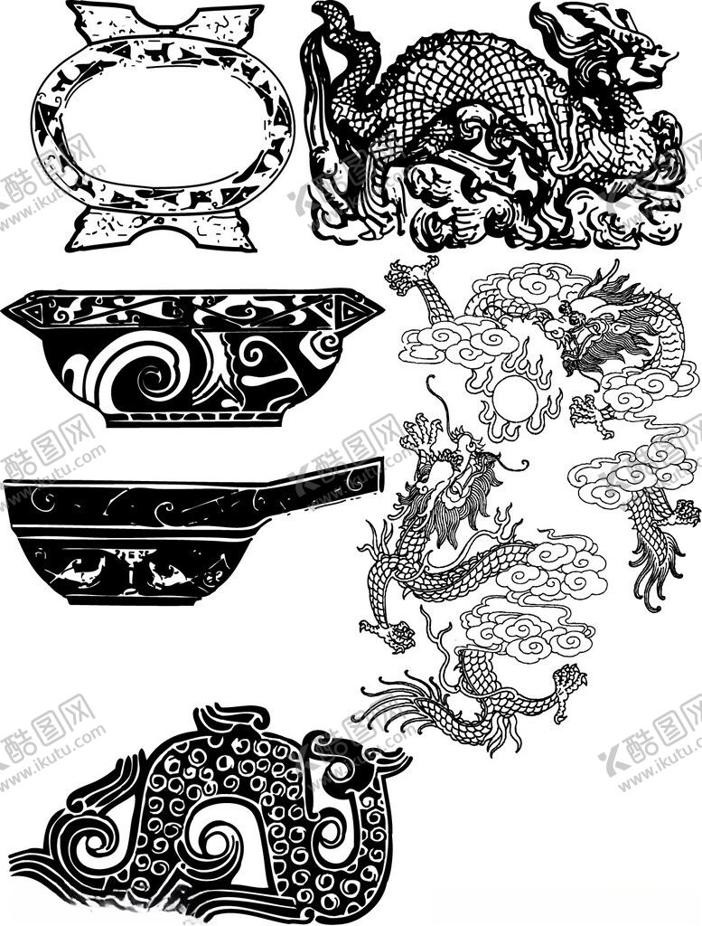 编号：85470511021042493009【酷图网】源文件下载-传统中式吉祥图案集锦