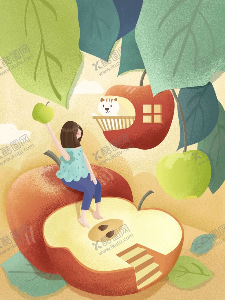 编号：16205405091005301262【酷图网】源文件下载-创意卡通插画配图